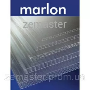 Лист прозрачного сотового поликарбоната (Marlon),  4 мм (12.6 м.кв.) 11