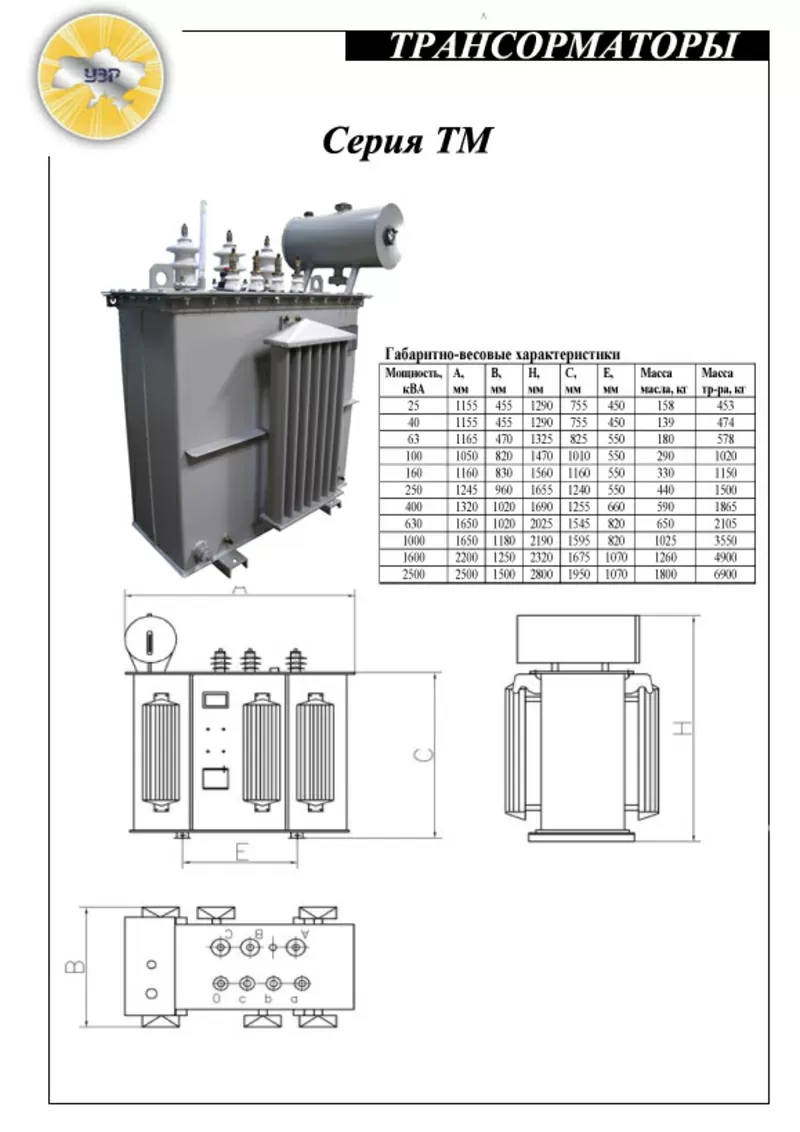 Новые силовые трансформаторы серии ТМ