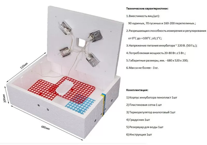 Инкубаторы для яиц от 450 грн! 