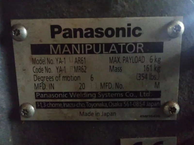 Продам  сварочный робот Panasonic  модель YA-1  3